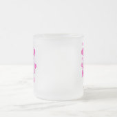 Tree of Love Tree of Lovesハートピンクパステルウォーターカラー フロストグラスマグカップ (中央)