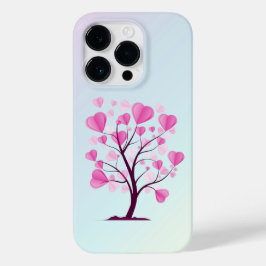 Tree of Love Tree of Lovesハートピンクパステルウォーターカラー Case-Mate iPhone 14 Proケース