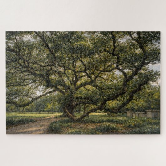 Tree of Southern Life | Live Oak Art | Puzzle ジグソーパズル (横)