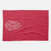 Tree of Wordsクリスマスホリデーキッチンタオル キッチンタオル (横)