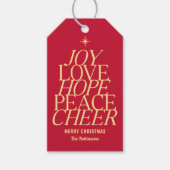 Tree of Words休日ラベルクリスマスギフトタグ ギフトタグ (正面)