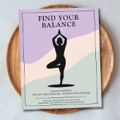 Tree Pose - Clean Yoga Instructor チラシ