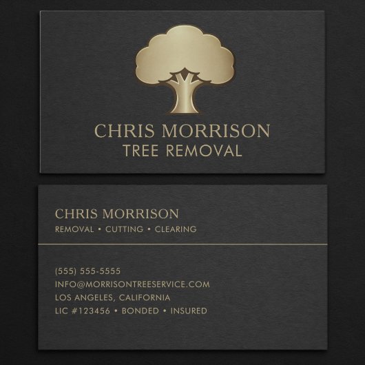 Tree Removal Business Card 名刺