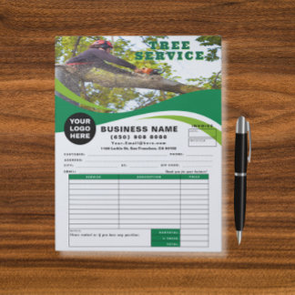 Tree Removal Service Invoice Estimate Template ノートパッド