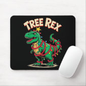 Tree Rex Christmas Costume T-rex Dinosaur Xmas Lig マウスパッド (マウス)