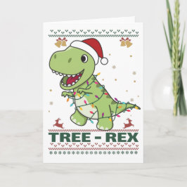 Tree-Rex Funny Dinosaur Pun T-Rex Card カード