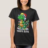 Tree Rex Funny Xmas T Rex Christmas Dinosaur Boys  Tシャツ (正面)
