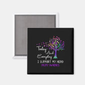 Tree Ribbon I Support My Heroてんかん認識度 マグネット (正面/裏面)