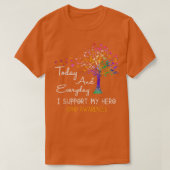 Tree Ribbon I Support My Hero ADHD Awareness Tシャツ (デザイン正面)