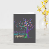 Tree Ribbon Still Fighting Suicide Prevention Awar カード (黄色い花)