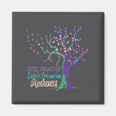 Tree Ribbon Still Fighting Suicide Prevention Awar マグネット (正面)