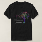 Tree Ribbons Melanoma Awareness Support Melanoma W Tシャツ (デザイン正面)