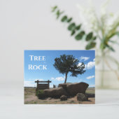 Tree Rock、中間州80の中央値、Buford Wyoming ポストカード (スタンド正面)