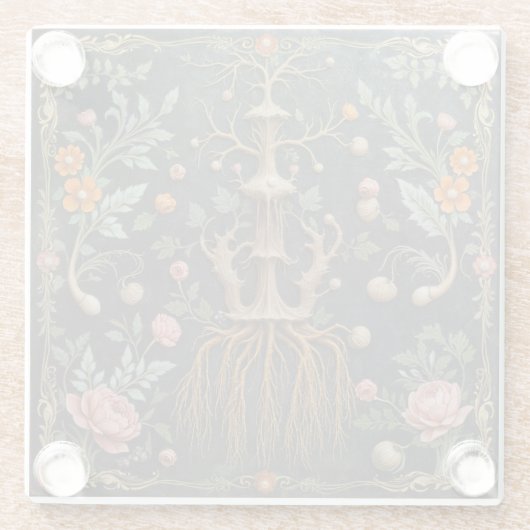 Tree Roots Coaster ガラスコースター (裏面)