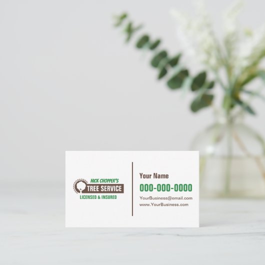 Tree Service名刺 名刺 (スタンド正面)