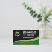 Tree Service Arborist QR Code Professional 名刺 (スタンド正面)