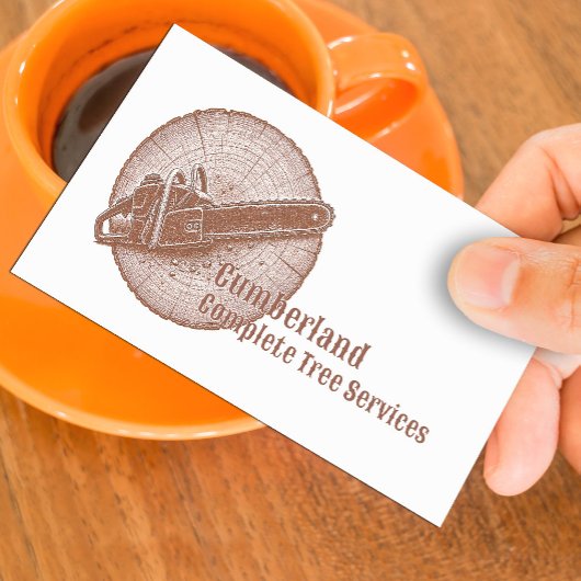Tree Service Business Card Template 名刺