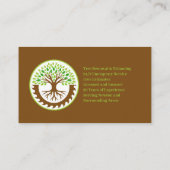 Tree Service Business Card Template 名刺 (裏面)