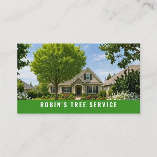 Tree Service Business Landscaping 名刺 (正面)