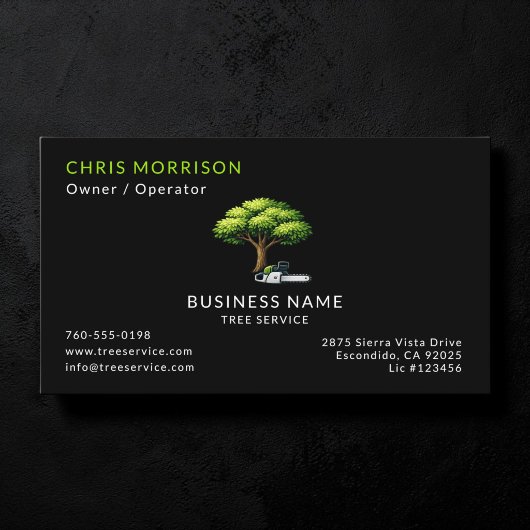 Tree Services Arborist 名刺