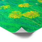 Tree Shadows & Dandelion, Summer Flowers 絵画's ポスター (角)