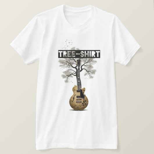 Tree-Shirt (Loving Nature and music) Tシャツ (デザイン正面)