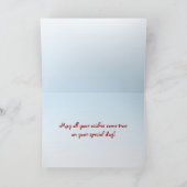 Tree Sparrow Birthday カード (内部)