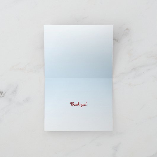 Tree Sparrow Thank サンキューカード (内部)