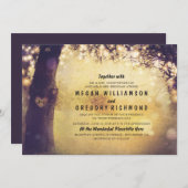 Tree String Lights結婚式招待状 招待状 (正面/裏面)