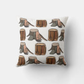 Tree Stump Arborist Tree Surgeon クッション (裏面)