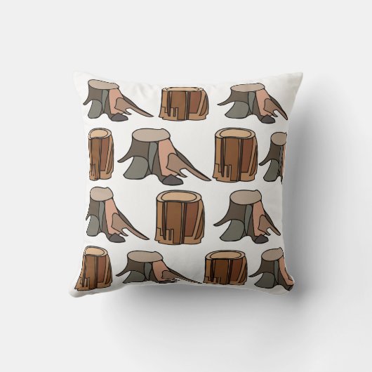 Tree Stump Arborist Tree Surgeon クッション (裏面)