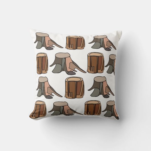 Tree Stump Arborist Tree Surgeon クッション (正面)