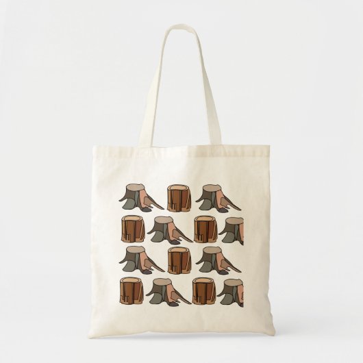 Tree Stump Arborist Tree Surgeon トートバッグ (正面)