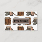 Tree Stump Arborist Tree Surgeon Tree Service 名刺 (正面)
