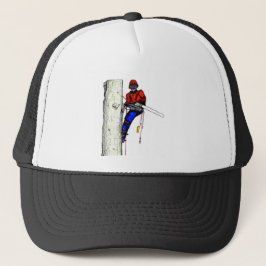 Tree Surgeon Arborist at work present Chainsaw キャップ