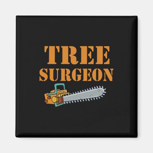 Tree Surgeon Arborist Lumberjack Tree Climber Tree マグネット (正面)