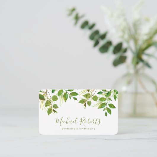 Tree Surgeon | Gardening & Landscaping 名刺 (スタンド正面)