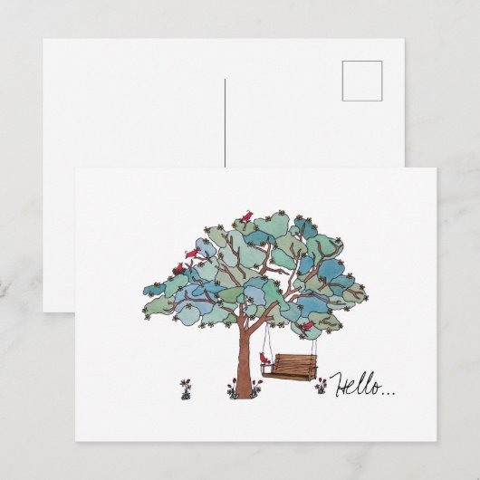 Tree Swing ポストカード (正面/裏面)