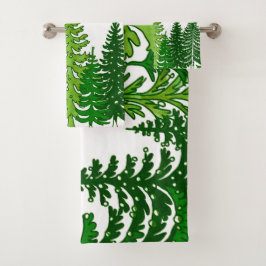 Tree towels 2 バスタオルセット