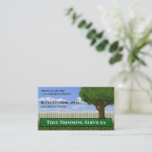 Tree Trimming Landscaping Service Business Card 名刺 (スタンド正面)
