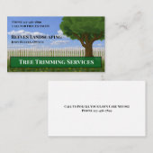 Tree Trimming Landscaping Service Business Card 名刺 (正面/裏面)
