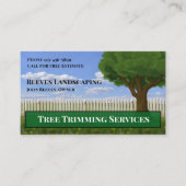 Tree Trimming Landscaping Service Business Card 名刺 (正面)