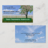 Tree Trimming Landscaping Service Business Card 名刺 (正面/裏面)