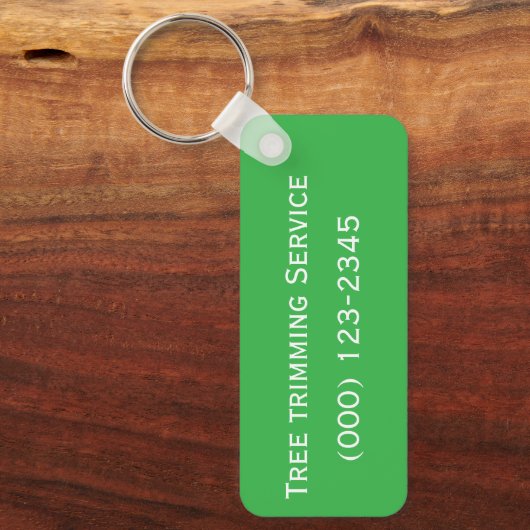 Tree trimming Service editable キーホルダー (正面)
