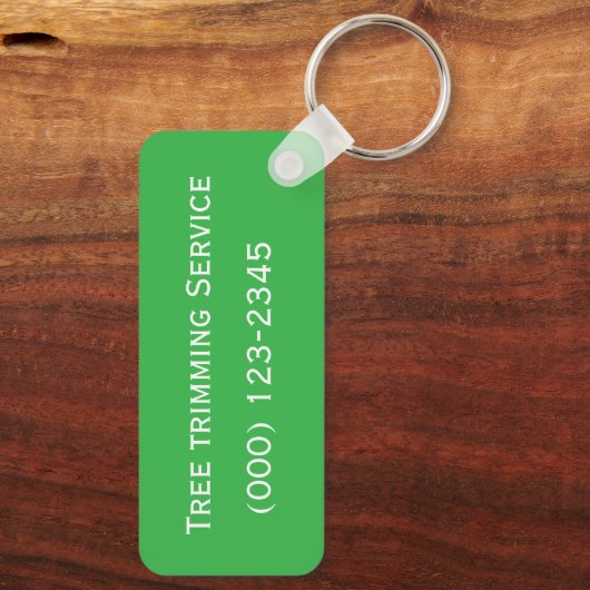  Tree trimming Service  editable キーホルダー (裏面)
