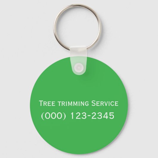 Tree trimming Service editable キーホルダー (正面)