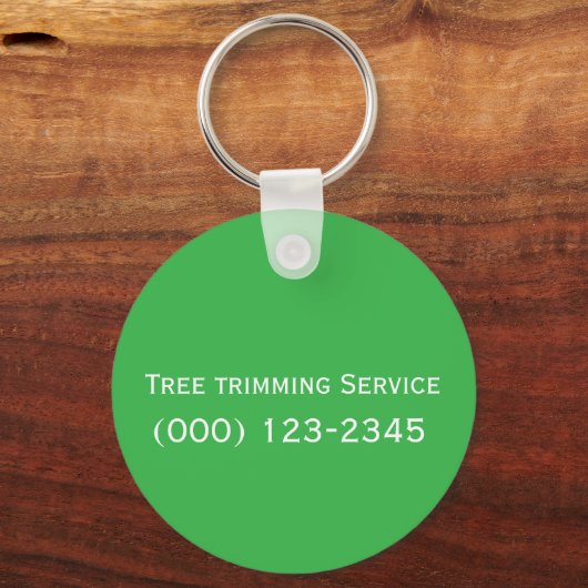  Tree trimming Service  editable キーホルダー (裏面)