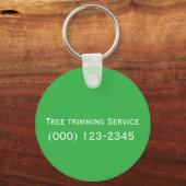 Tree trimming Service editable キーホルダー (正面)