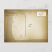 Tree Trunk日付の保存 案内ポストカード (裏面)