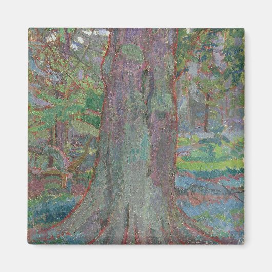 Tree Trunk, 1916 (キャンバス上の油) マグネット (正面)